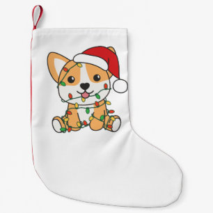 Corgi Weihnachts-Wintertiere Hund Kleiner Weihnachtsstrumpf