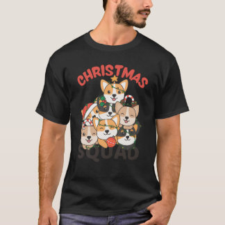 Corgi Weihnachtsbaum Weihnachten Team Hunde Freund T-Shirt