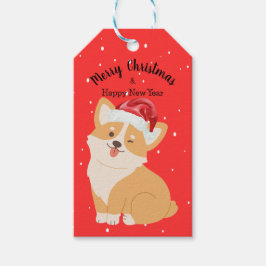 Corgi Weihnachtsgeschenk-Tag Geschenkanhänger