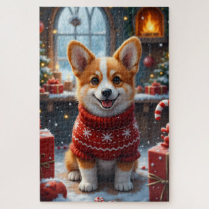 Corgi-Weihnachtskunst