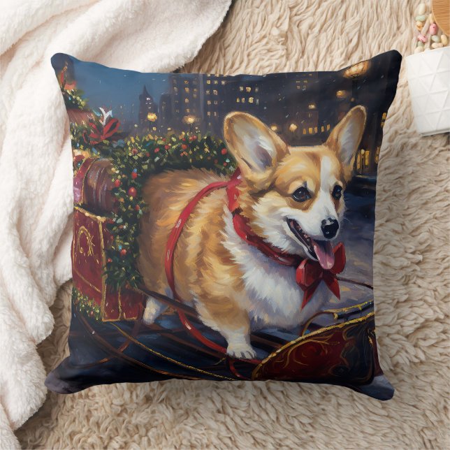 Corgi Weihnachtssaison Kissen (Decke)