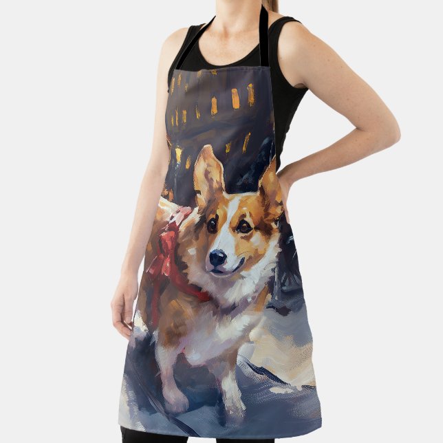 Corgi Weihnachtssaison Schürze (InSitu)