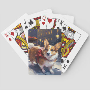 Corgi Weihnachtssaison Spielkarten