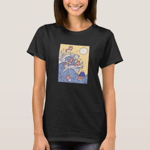Corgi-Welle Hund Haustier Meer Ozean T-Shirt
