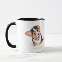 Corgi Welpe "Bester Hundedad aller Zeiten" Tasse