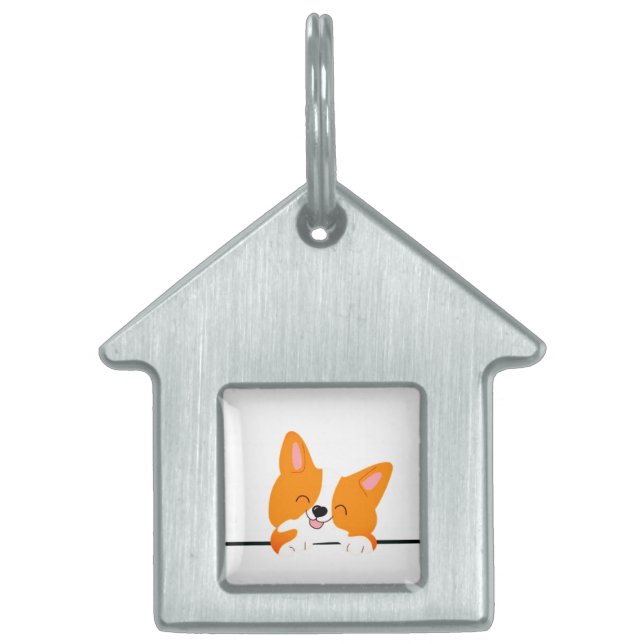 Corgi, Welpe, Haustier  Tiermarke (Vorderseite)