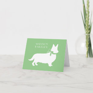 Corgi Welpen Hund Pembroke Welsh Notizkarte
