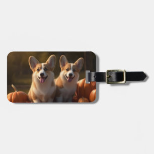 Corgi Welppy Autumn Delight Pumpkin Gepäckanhänger