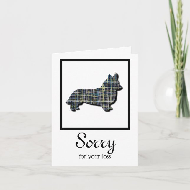 Corgi Welsh Pembrokeshire Carte de Sympathie pour  (Devant)