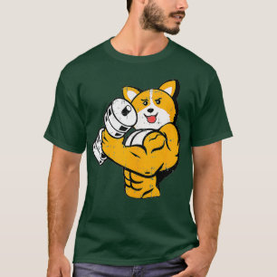 Corgi Workout Lifting Bodybuilding Coole Fitness T-Shirt