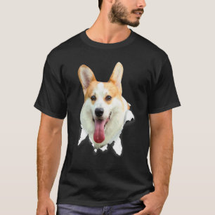 Corgi zerrissenes Tuch Für Hund Hundemama T-Shirt