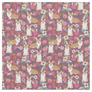 Corgiblumengewebe - lila stoff