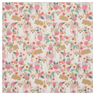 Corgiblumengewebe - Rosa Stoff