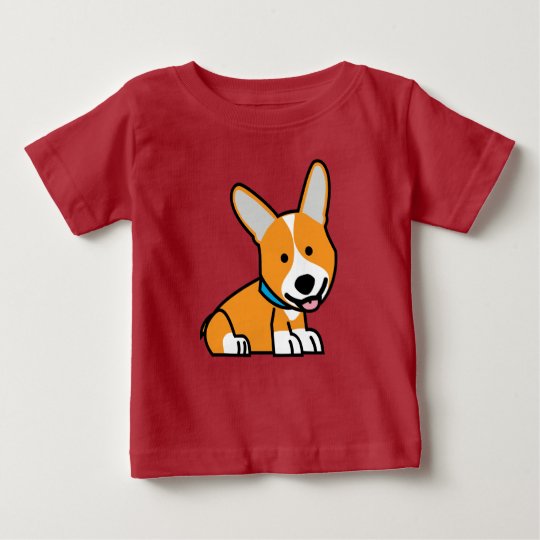 CorgiCorgis verfolgen Welpenhündchen glücklichen Baby T-shirt
