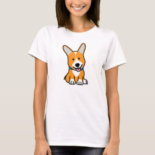 CorgiCorgis verfolgen Welpenhündchen glücklichen T-Shirt