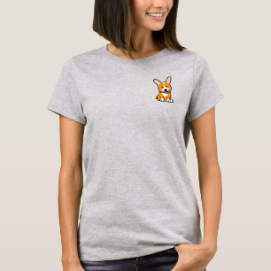 CorgiCorgis verfolgen Welpenhündchen glücklichen T-Shirt