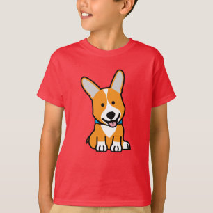 CorgiCorgis verfolgen Welpenhündchen glücklichen T-Shirt