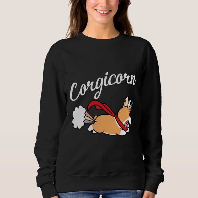Corgicorn Corgi Unicorn Sweatshirt (Vorderseite)