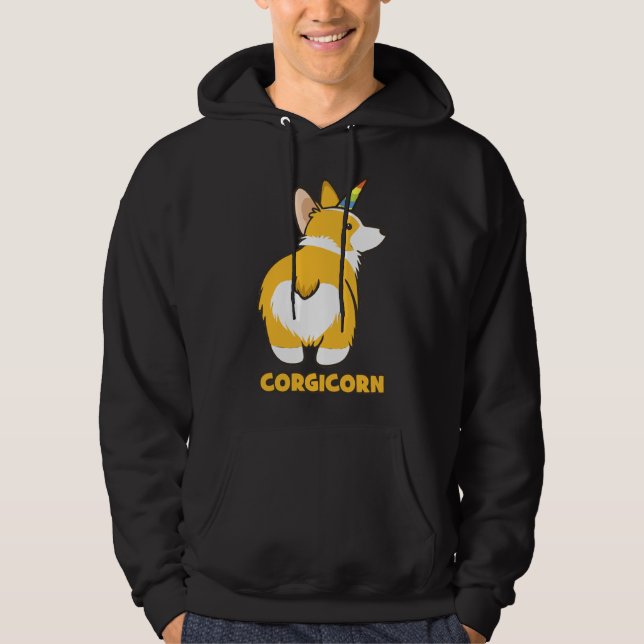 Corgicorn Essential Hoodie (Vorderseite)