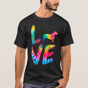 Corgidor Tie Dye Liebe Hundemama Vater T-Shirt
