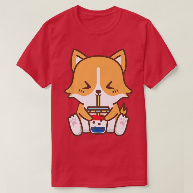Corgie Bubble Tee 4. Juli USA Patrioti (Design vorne)