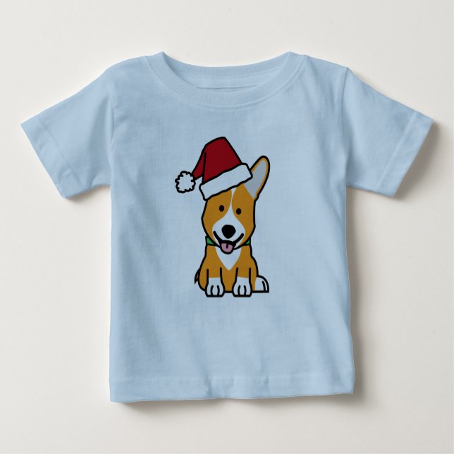 Corgihundewelpe Baby T-shirt (Vorderseite)