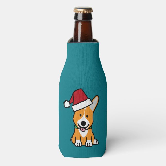 Corgihundewelpe Flaschenkühler (Flaschenvorderseite)