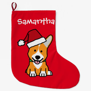 Corgihundewelpe Großer Weihnachtsstrumpf
