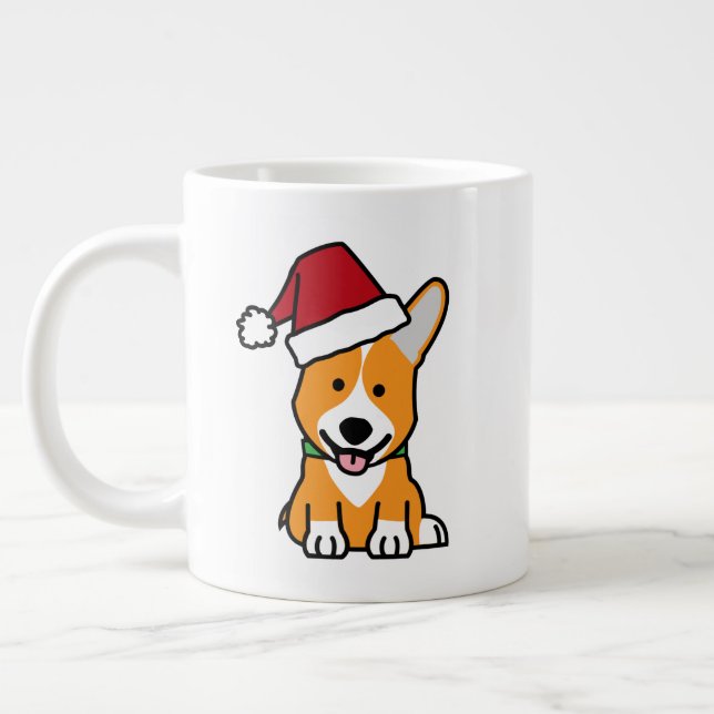 Corgihundewelpe Jumbo-Tasse (Links)
