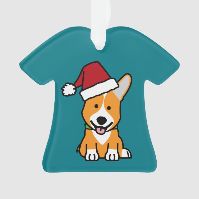 Corgihundewelpe Ornament (Vorderseite)
