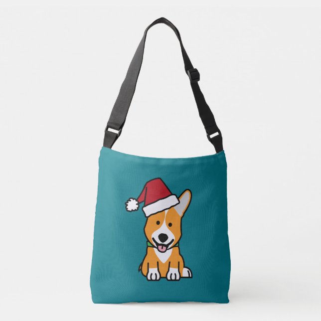 Corgihundewelpe Tragetaschen Mit Langen Trägern (Vorderseite)