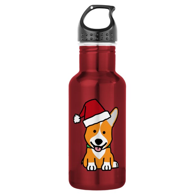 Corgihundewelpe Trinkflasche (Vorderseite)