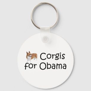 Corgis für Obama Schlüsselanhänger