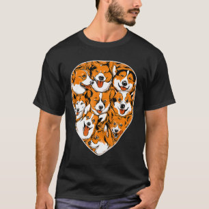 Corgis-Gitarrenpick-Welsh-Corgi-Hund-Gitarrist T-Shirt