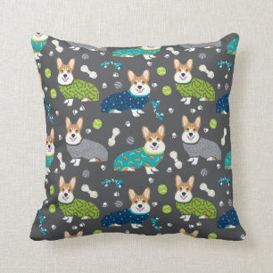 Corgis in Pjs-Kissen Kissen