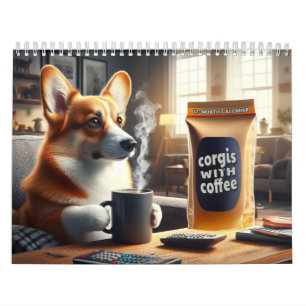 Corgis mit Kaffee! Kalender