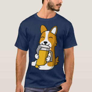 Corgis trinken Bier Hund-677 T-Shirt