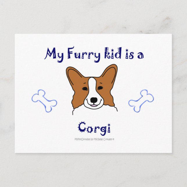 Corgitan Postkarte (Vorderseite)