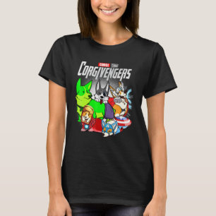 Corgivengers Corgi Dog Vintag Hunde zusammenstelle T-Shirt