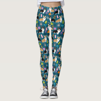 Corgiworkout-Fitness-Leggings - Blau Leggings