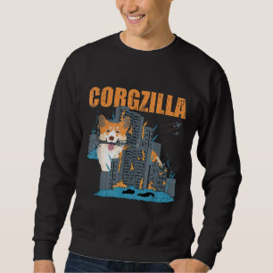 Corgzilla Funny Pembroke Welsh Corgi Haustier Hund Sweatshirt