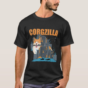 Corgzilla Funny Pembroke Welsh Corgi Haustier Hund T-Shirt