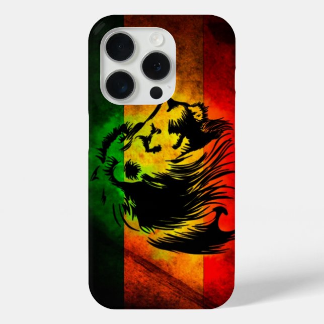 Cori rasta reggae Graffiti-Flagge Löwe Case-Mate iPhone Hülle (Rückseite)