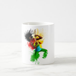 Cori Reith Rasta Reggae rasta Mann-Musik-Graffiti Kaffeetasse
