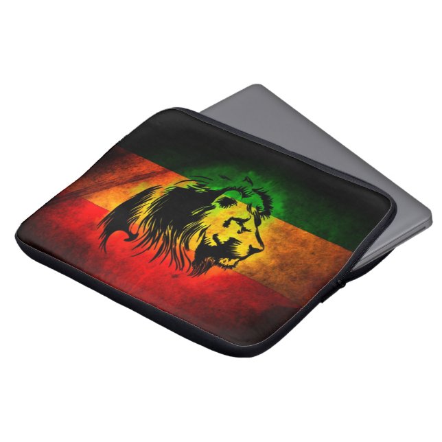Cori Reith Rasta Reggaelöwe Laptopschutzhülle (Vorne Oben)