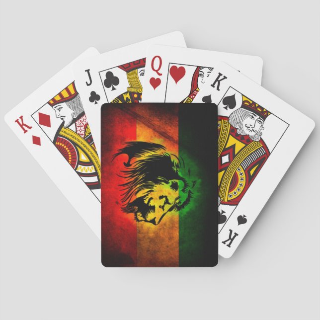 Cori Reith Rasta Reggaelöwe Spielkarten (Rückseite)