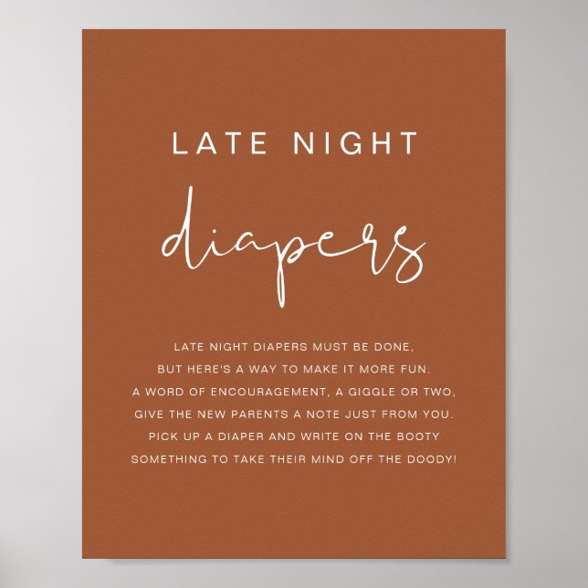 CORIANDER Bohemian Late Night Diapers Poster (Devant)