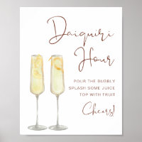 CORIANDER Bohemisch Bridal Daiquiri Hour Poster