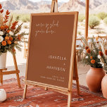 CORIANDER Boho Terracotta Wedding Welcome Poster<br><div class="desc">Dieses Hochzeitsgeschenk-Template zeichnet sich durch einen modernen edgy Schriftart und ein modernes minimalistisches Design mit einer boho Terrakotta und Weiß-Farbkombination aus. Editieren Sie einfach die *most*-Formulierung,  um Ihren Wünschen gerecht zu werden. Farben sind zu 100% editierbar.</div>
