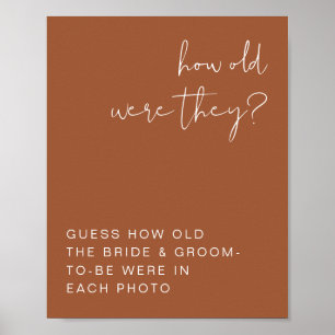 CORIANDER Boho Terracotta Wie alt waren sie unters Poster